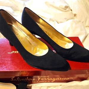 Ferragamo Salvatore Evening Heels 7AAAA Black